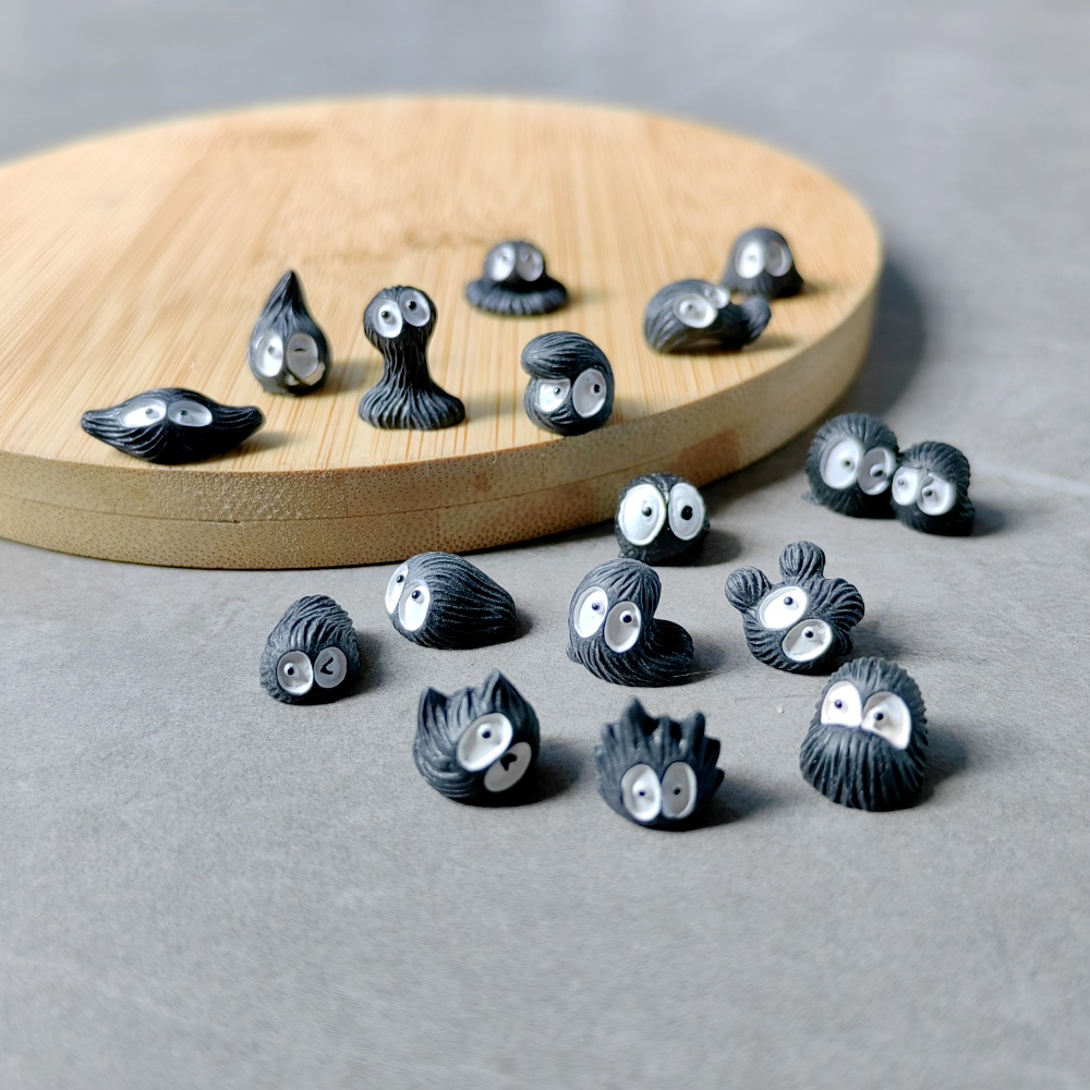 8pc Mini Funny Cute Black Blue - đánh giá và giá Bonsai Garden Miniature