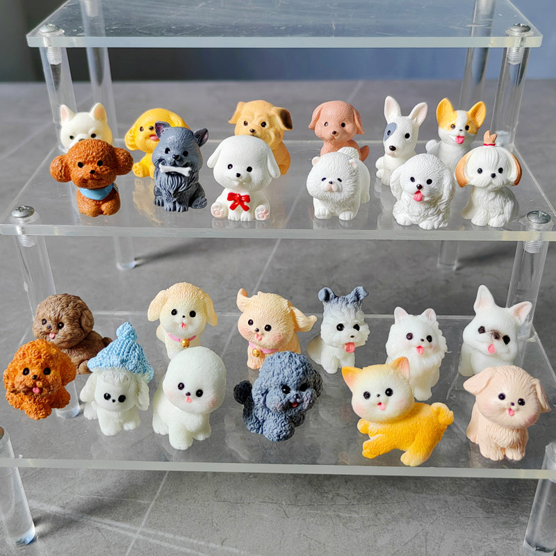 12pc Cute Small Dog Puppy Anim - đánh giá và giá Bonsai Garden Miniature
