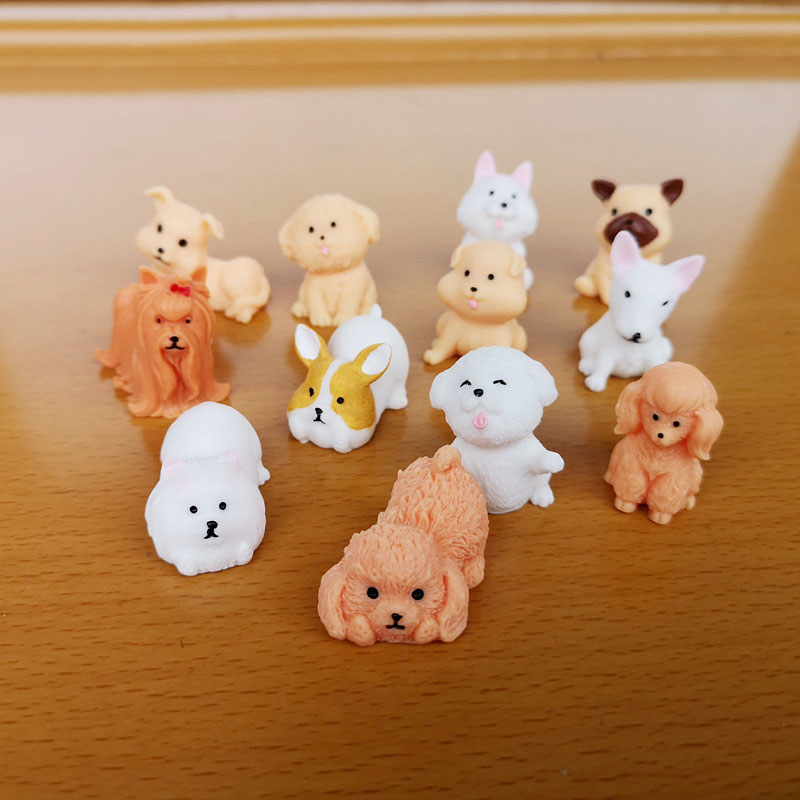 12pc Cute Small Dog Puppy Anim - đánh giá và giá Bonsai Garden Miniature