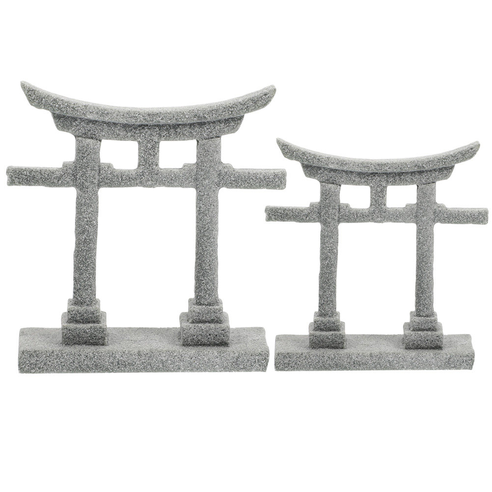 2Pcs Torii Gate Fish Tank Deco - đánh giá và giá Bonsai Garden Zen