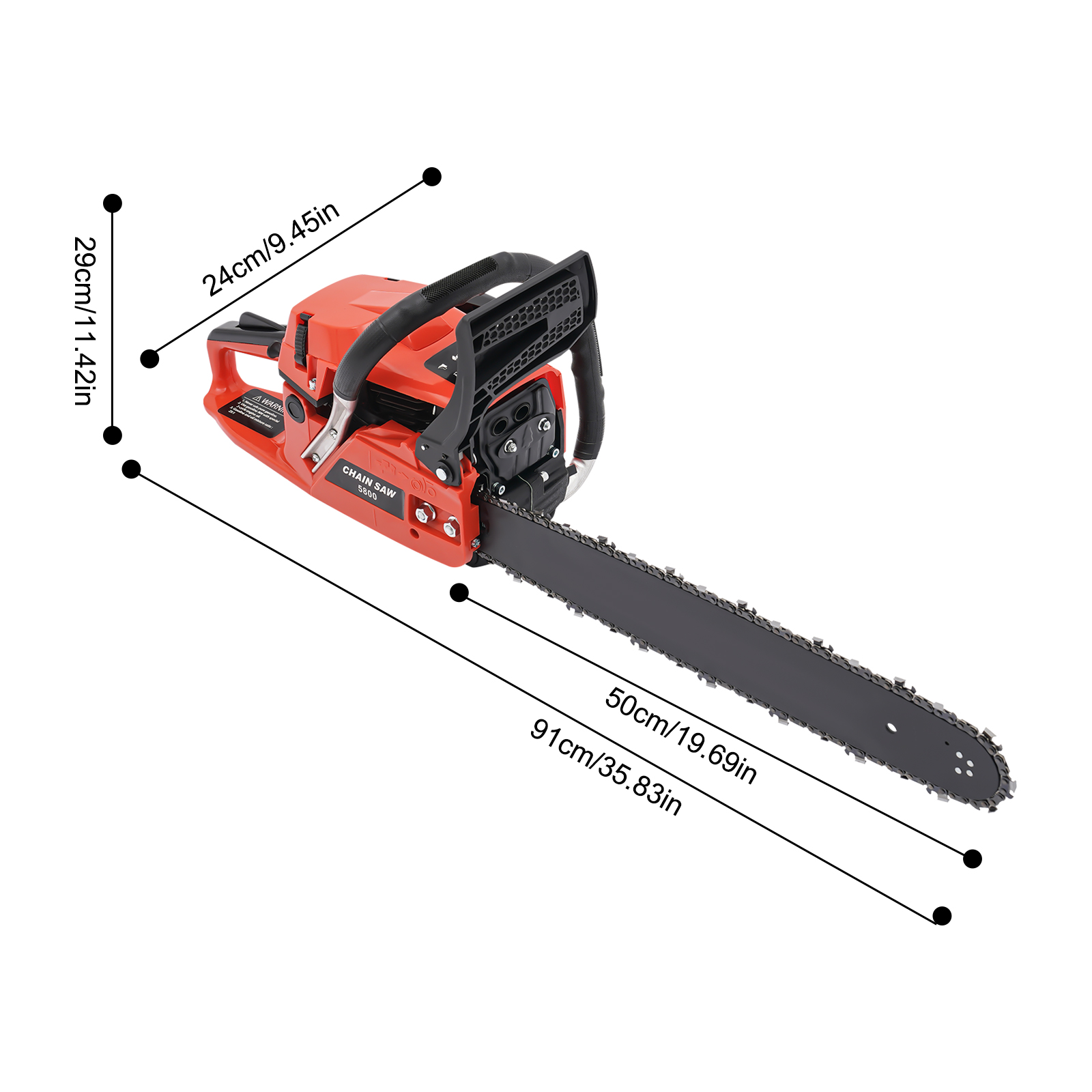 58cc 20-Inch Gas Chainsaw, 2-S - đánh giá và giá Bonsai Garden Tree