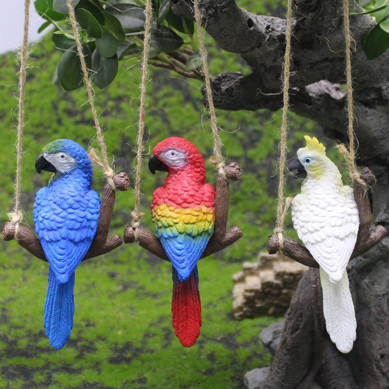 1Pcs Creative Swing Parrot Res - đánh giá và giá Bonsai Garden Miniature