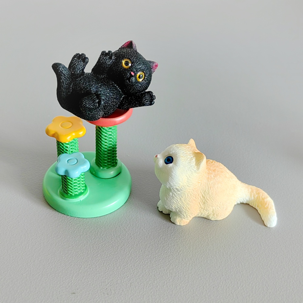 4pc Cute Cat Small Animal Mode - đánh giá và giá Bonsai Garden Miniature