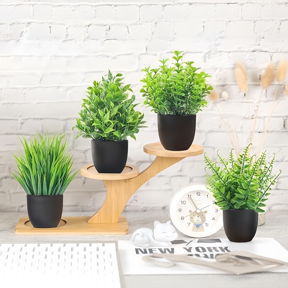 4pcs/set Mini Artificial Plant - đánh giá và giá Bonsai Garden Zen