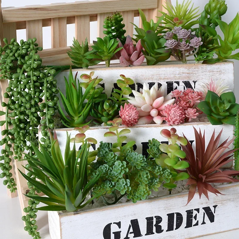 10/20Pcs PVC Succulents Plants - đánh giá và giá Bonsai Garden Ideas